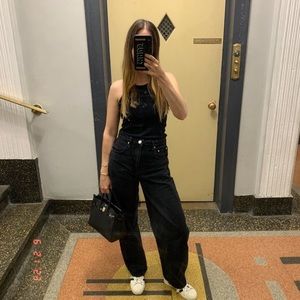 Frame Barrel Jeans Black